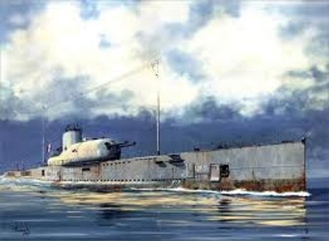 Huvudbild FRENCH SURCOUF SUB. CRUISER. SKALA 1/350