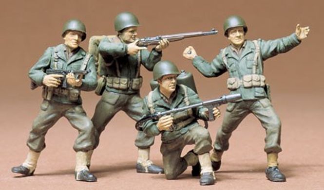 Huvudbild US INFANTRY. 4 FIGURER. SKALA 1/35