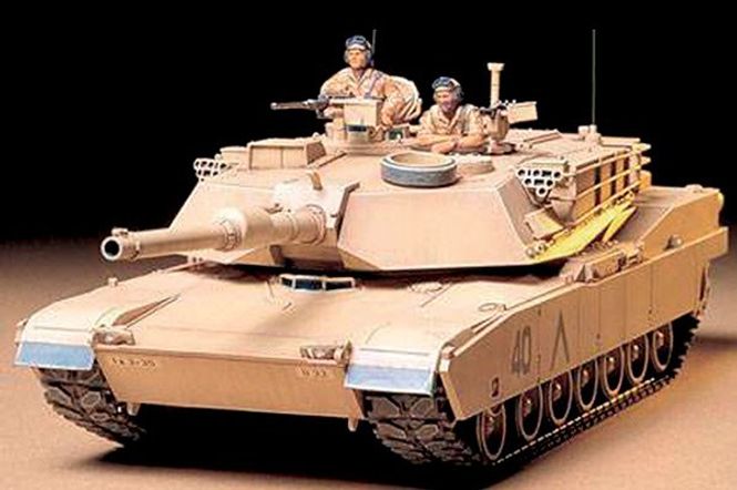 Huvudbild US M1A1 ABRAMS TANK MED 2 FIGURER. SKALA 1/35