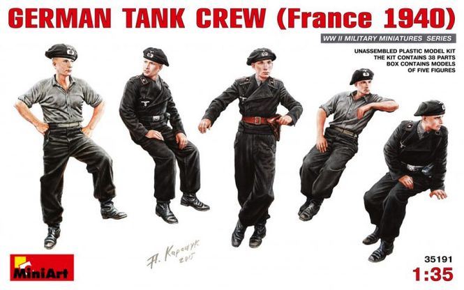 Huvudbild GERMAN TANK CREW (France 1940) 1/35