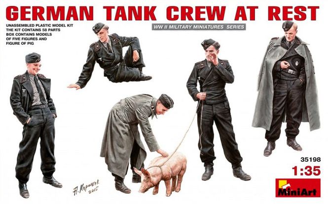 Huvudbild Tysk tank mandskab WW2 holder pause 1/35