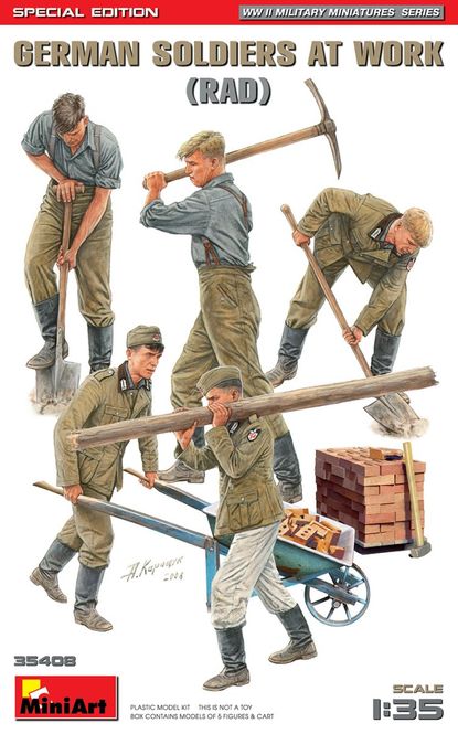 Huvudbild  Tyske soldater på arbejde 1/35
