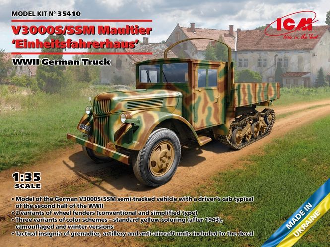 Huvudbild ICM V3000S/SSM Maultier Einheitsfahrerhaus WWII ...