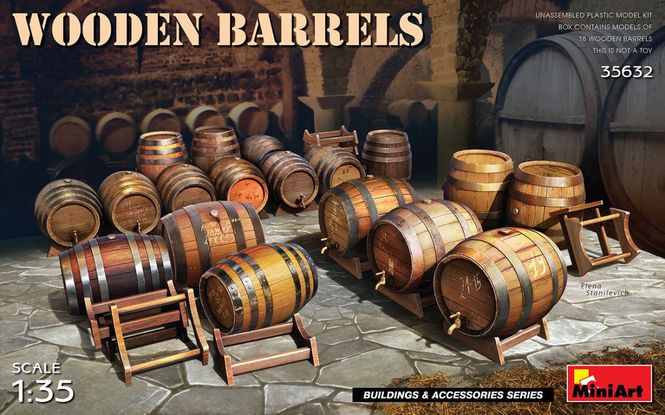 Huvudbild WOODEN BARRELS SKALA 1/35