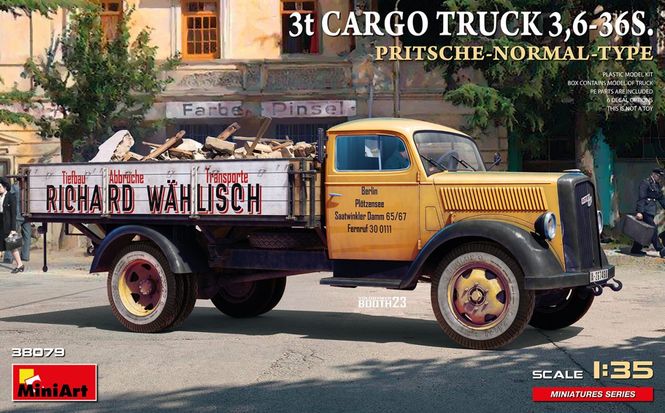 Huvudbild 3t CARGO TRUCK 3,6-36S. PRITSCHE-TYPE 1/35