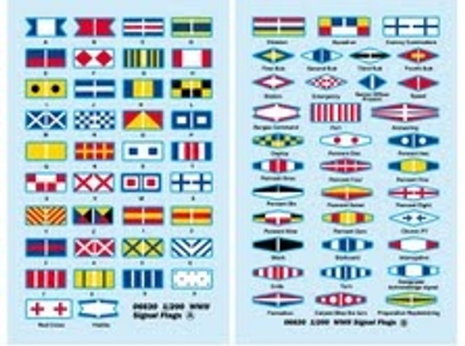 Huvudbild NAVY SIGNAL FLAGS WWII - DECAL SKALA 1:200