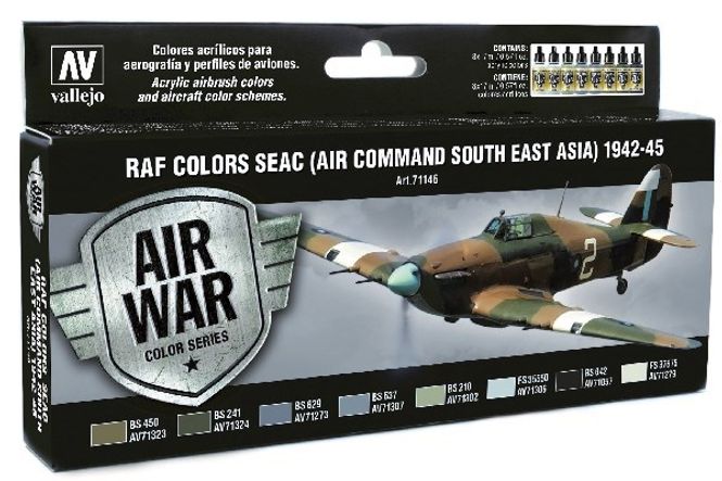 Huvudbild RAF COLORS SEAC 1942-1945. 8 X 17 ML. MODEL AIR