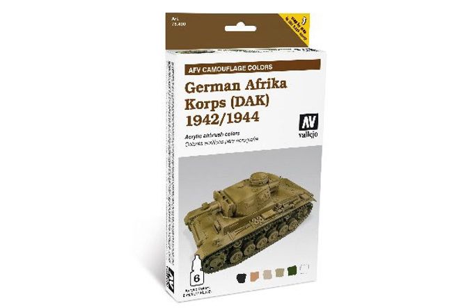 Huvudbild GERMAN AFRIKA KORPS 1942/44 COMOUFALGE COLOR. 6 X ...