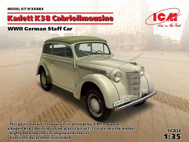 Huvudbild Kadett K38 Cabriolimousine WWII Tysk stabsbil ...