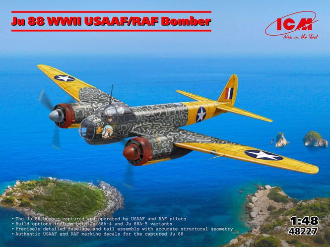 Huvudbild 1/48 Ju 88 WWII USAAF/RAF Bomber