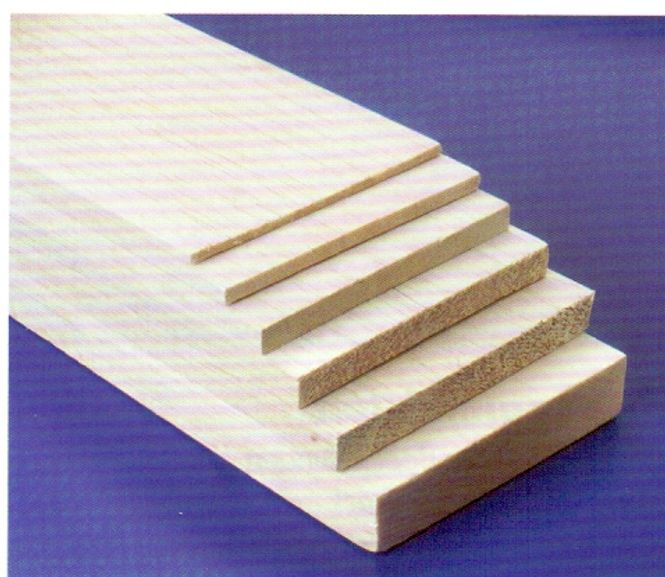 Huvudbild BALSAFLAK 20 x 100 x 1000mm. STYCKPRIS.