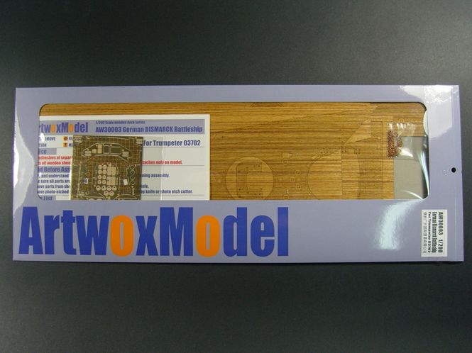 Huvudbild WOODEN DECK SKALA 1/200 FÖR BISMARCK