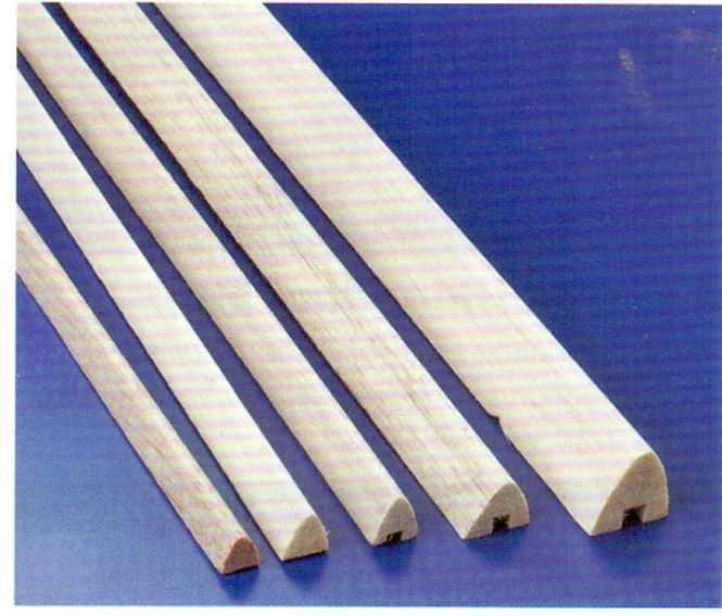 Huvudbild BALSA NÄSLIST OSYMMETRISK 1 ST. 12x15x1000 MM.