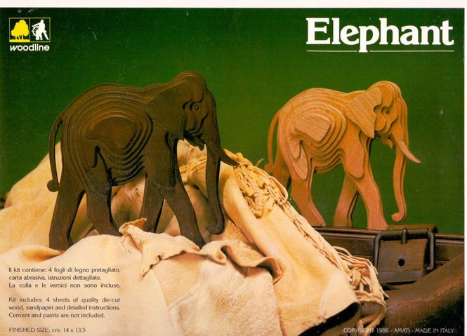Huvudbild ELEPHANTUNGE, TRÄBYGGSATS.